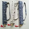 Oliepapier Paraplu Tuintas Blauw En Wit Porselein Parapluhoes Optreden Draagbaar Stof Rechte Steel Chinees
