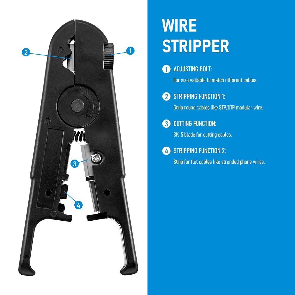 Dispozitiv de dezis cablu coaxial multifuncțional Dispozitiv de dezinfectare a sârmei Dispozitiv de tăiat cabluri de rețea Dispozitiv de tăiat cabluri de rețea Instrument de rețea de peeling rotativ