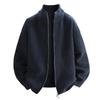Men's Stand Collar Thick Knit Cardigan Jacket