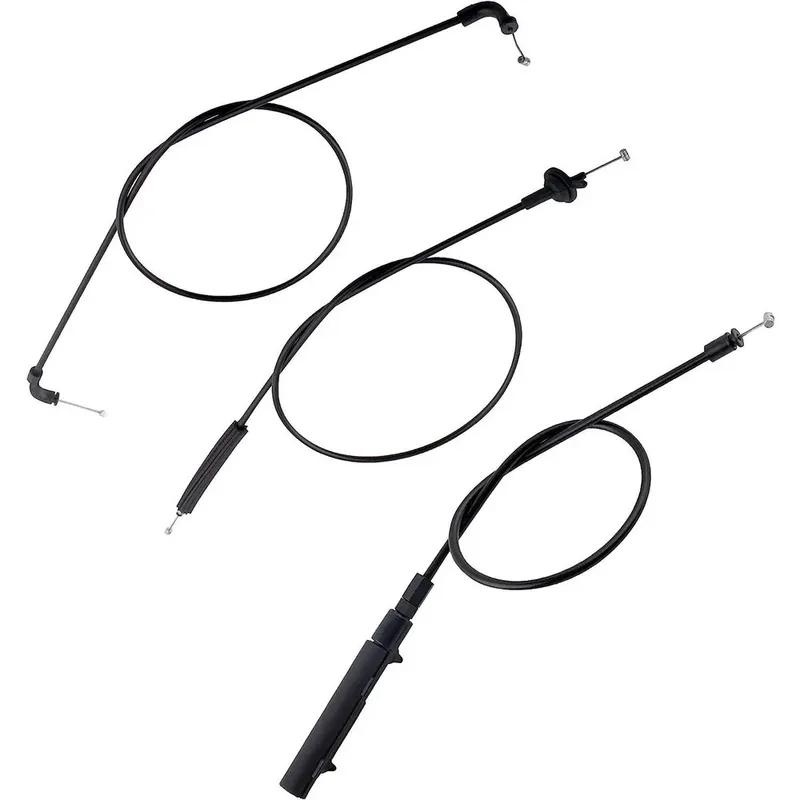 3 шт. 51238240608 51238240609 51237197474 Для BMW 740i 745i 750i 750Li Комплект тросов открытия капота (передний, центральный, задний)