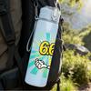 1PC 67 Bright Slogan Number Print 750ml Color Plastic Sports Water Bottle Leakproof Flip Straw Lid Suitable for Sports Office Home Use