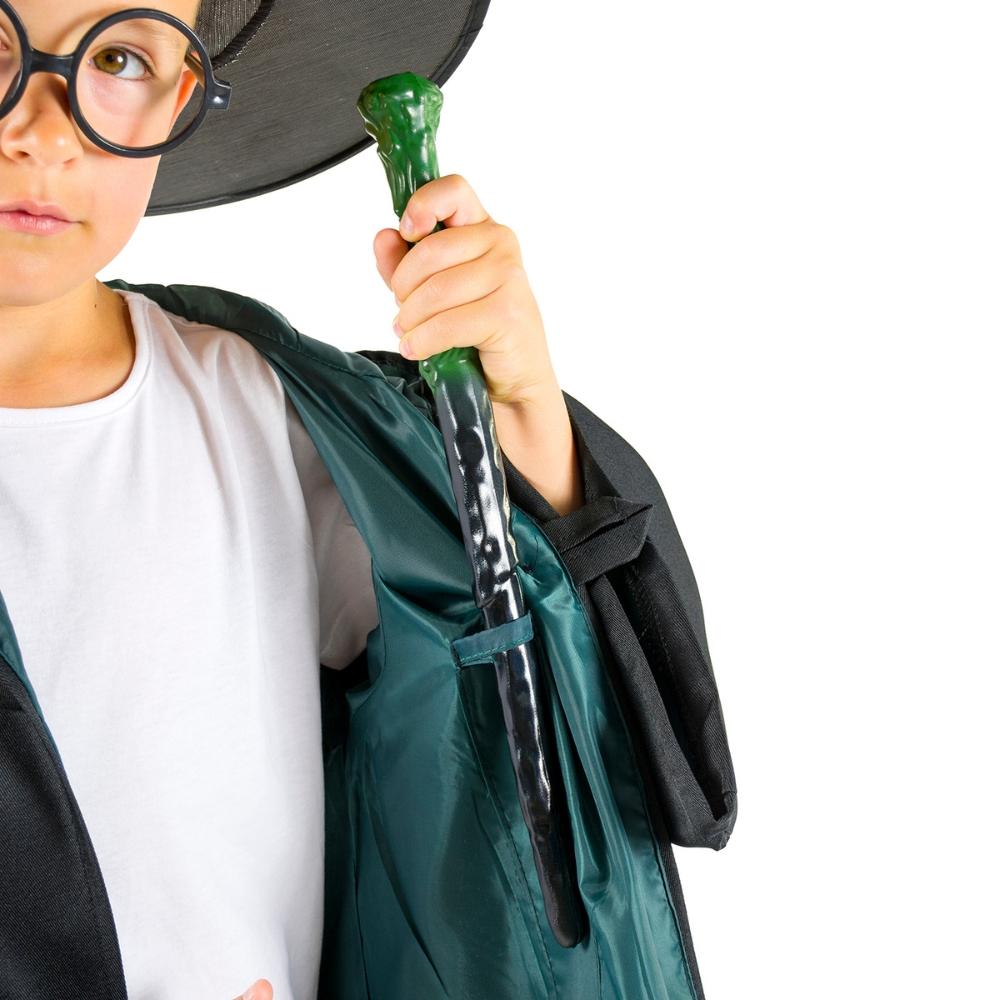 Harry Potter costume, carnival ball, glasses, wand, 134-140, disguise, cape, 134-140