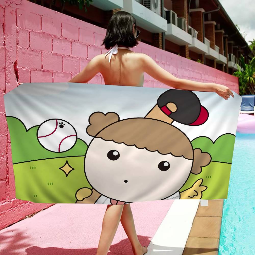 Cartoon Maru Is A Puppy Microfiber Printed Beach Towel Mountain Climbing Yoga Beach Swimming Running Absorbent Soft Towel Cotton 30x30cm