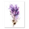 Abstraktní botanické fialové levandulové a šeříkové tisky Květiny Malba Nástěnné umění Plátno Malba Pokoj Domácí dekorace Bez rámu