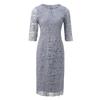 Elegant Spring Lace Qipao: Mid-Length Chinese Style Evening Gown for Weddings and Banquets