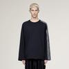 Y-3 SS26 Frayed Three Stripe Long Sleeve T-Shirt Unisex Tops KQ9795