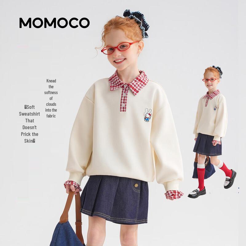 Девичья весенняя сладкая толстовка с длинным рукавом MOMOCO