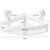 Camellia Punch-Free Bathroom Corner Shelf