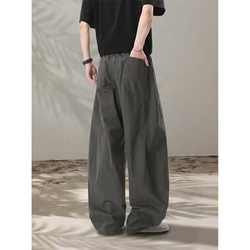 Scimitar Tooling Casual Pants Men's Summer New Trendy Brand Loose Retro Wide-leg Versatile Casual Trousers