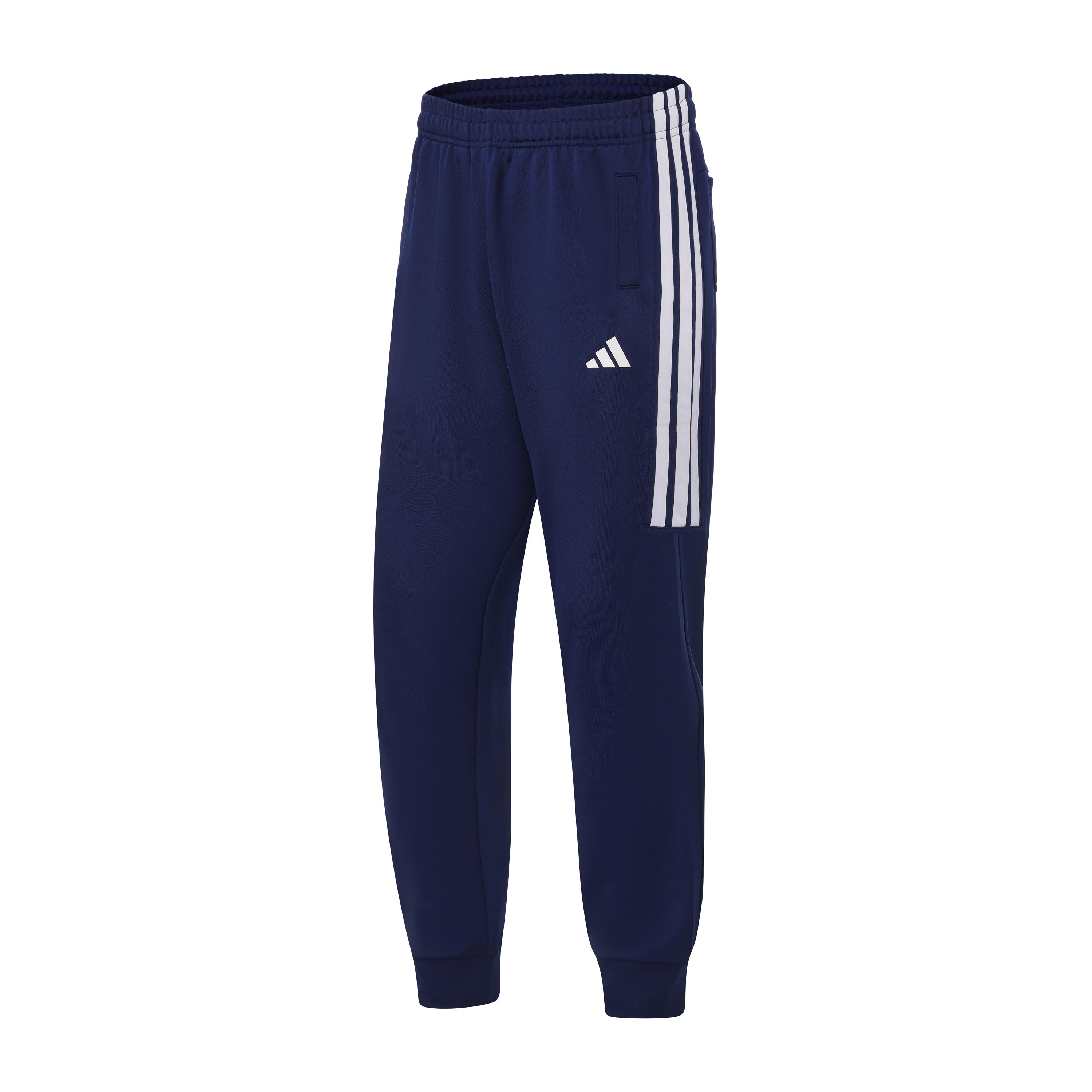 

Adidas Boxing Logo Side Stripe Elastic Retro Cuffed Knit Sports Pants Unisex bottoms Dark-Blue TR30P1R1BX-DBW 3XL