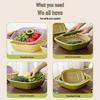 Double-Layer Silicone Kitchen Draining Basket