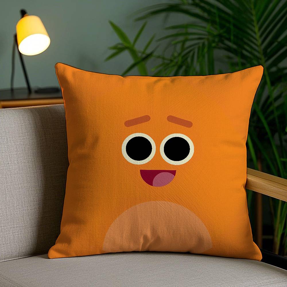 THE Bumble Nums Humble Pillow Case Sofa Short Plush Double-sided HD Printing Room Home Office Gift Cushion Cover 30cmx30cm