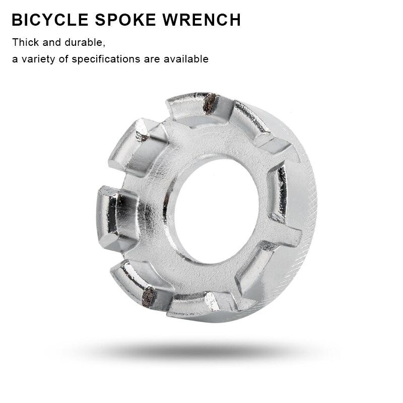 Bicycle Spoke Nipple Wrench Stainless Steel 8 Way Durable Portable Hand Tools MTB Road Bike Spoke Wrench Cycling Accessories