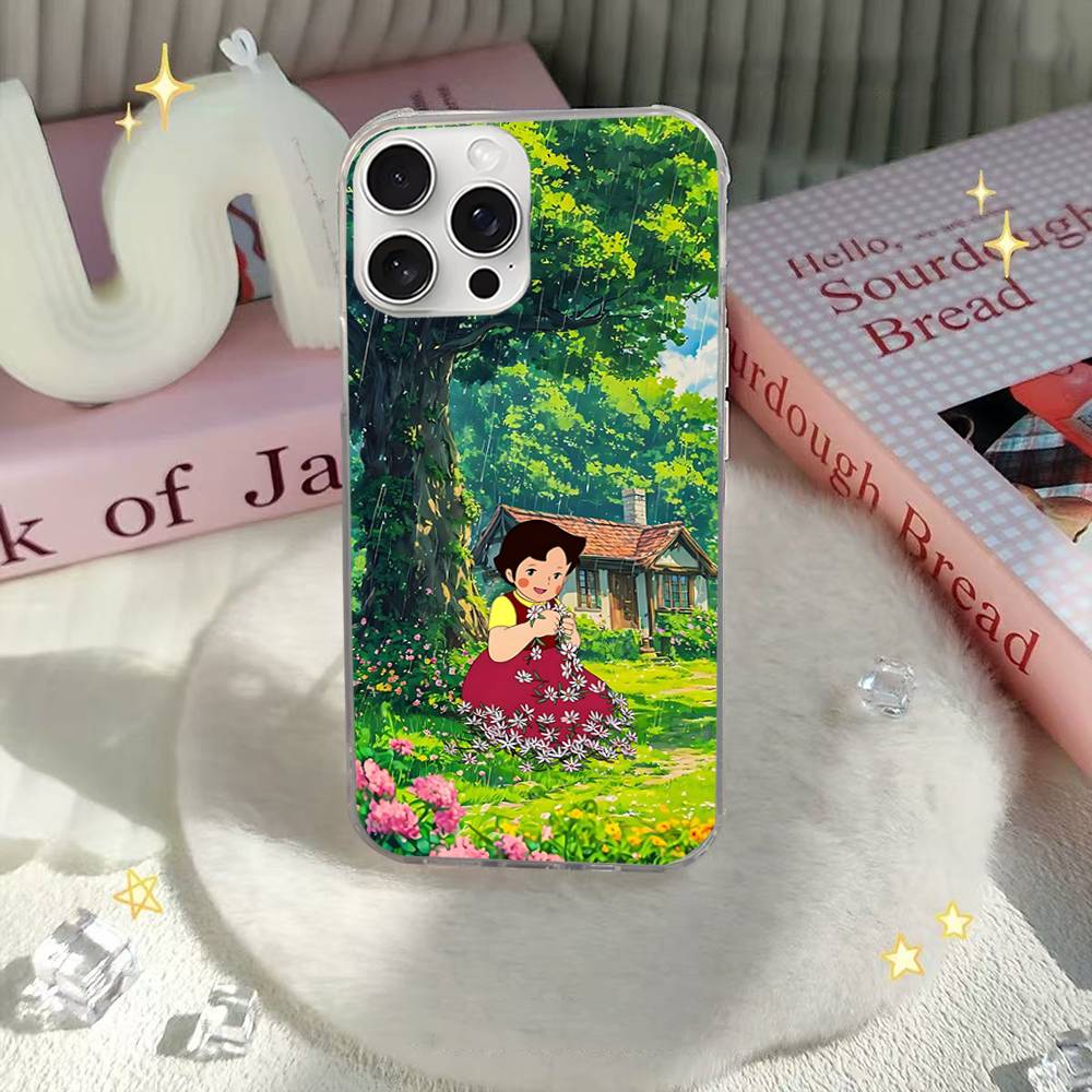

Cute Heidi Phone Case For iPhone 17 16 15 14 13 12 11 Pro Max Plus Aurora Water Ripple Cover iPhone 13 pro