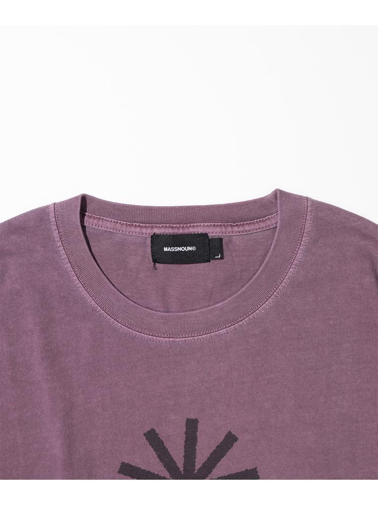 MASSNOUN Asterisk Pigment Short Sleeve T-Shirt Msits005-Mg
