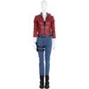 Resident Evil 2 Claire Cos Costume Same Style Leather Outfit Full Set Cosplay Clothing Factory
