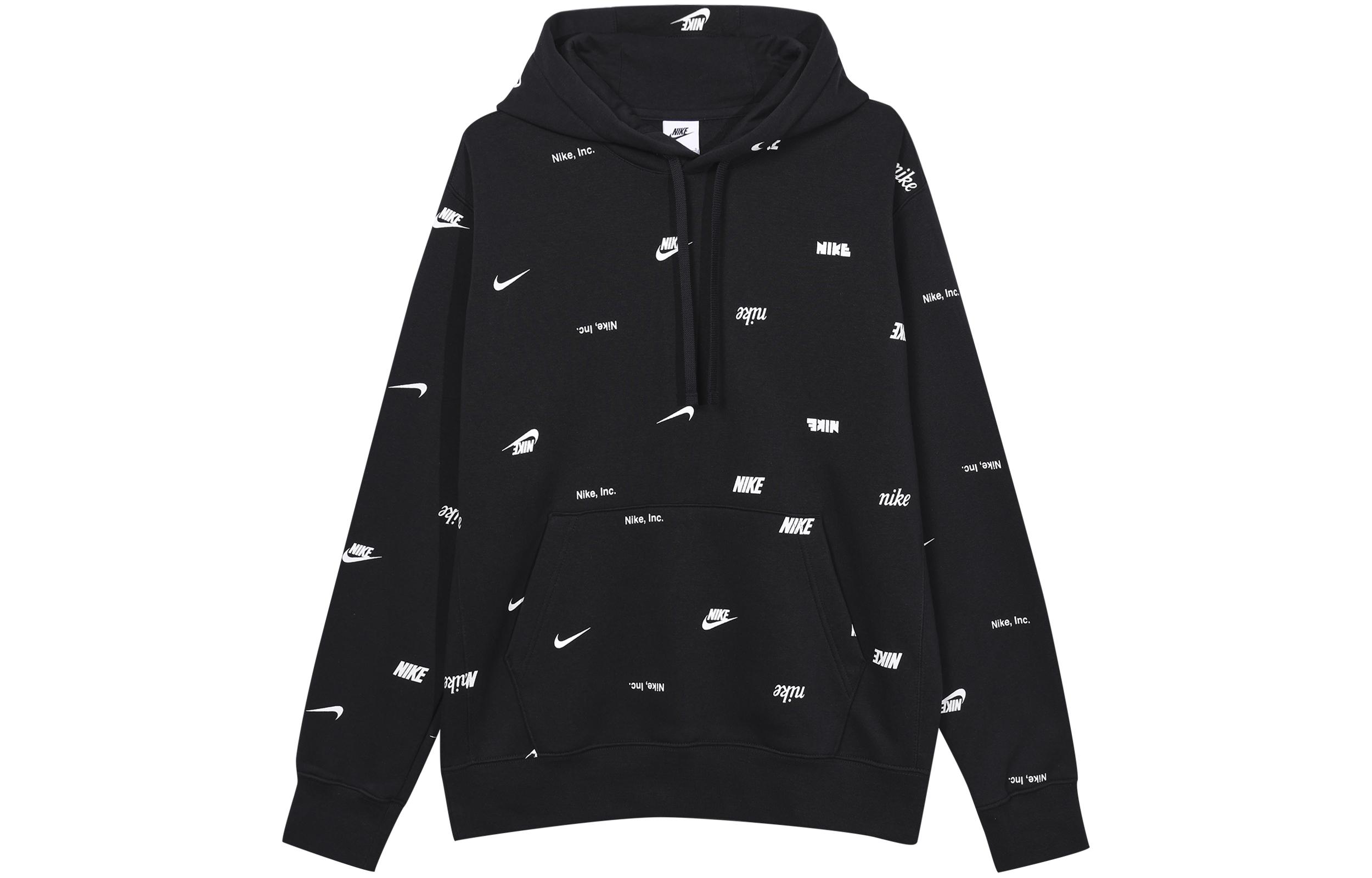 Nike Sweatshirts Men s Black Hooded Moderate Regular FB7435-010 L