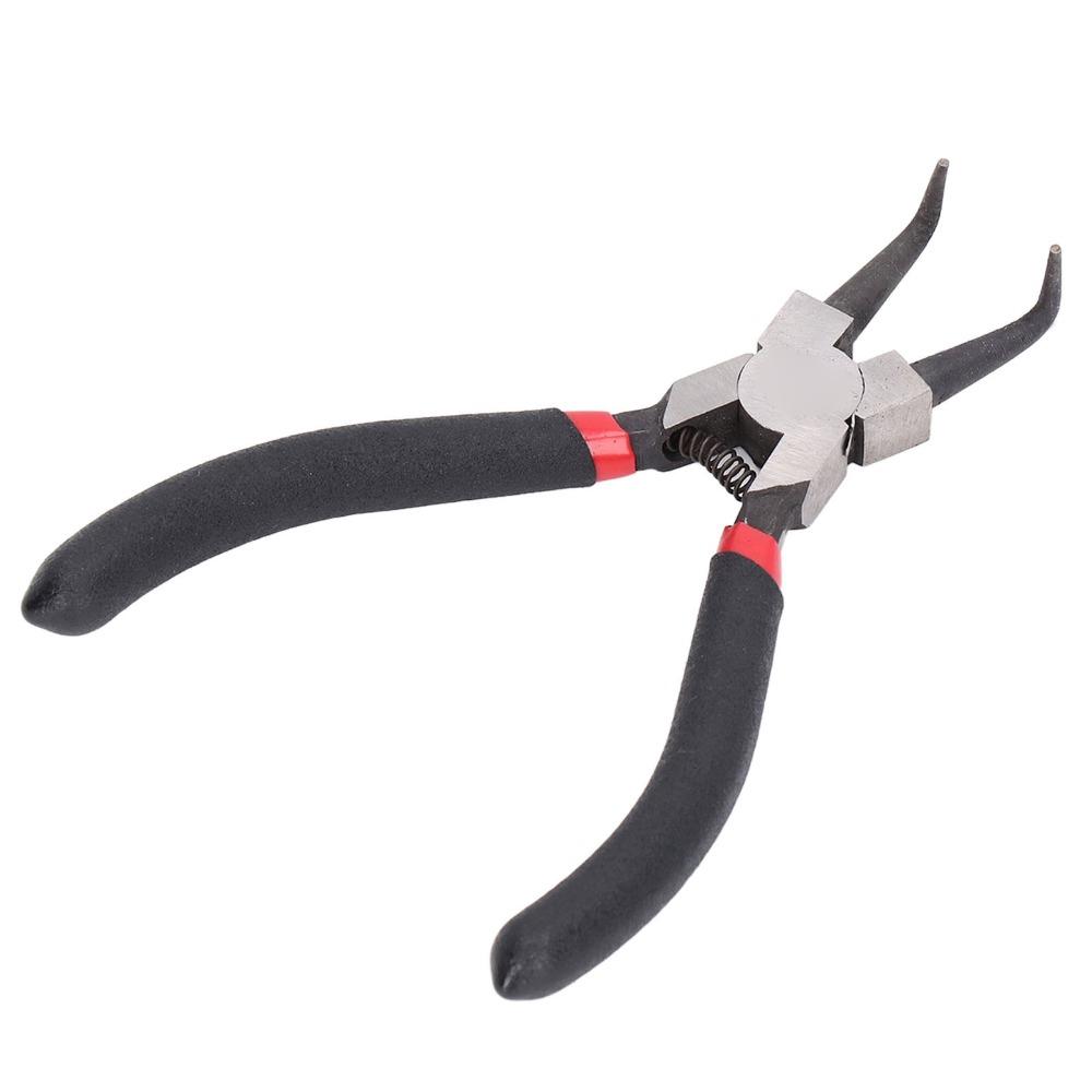 Precision Internal Bend Snap Ring Pliers Carbon Steel Black Locking Ring Pliers 5 Inch Circlip Pliers Automotive Transmission