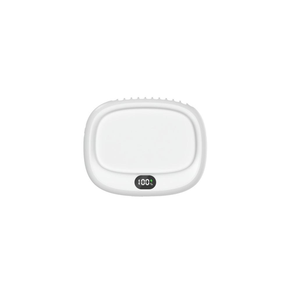 Portable Outdoor Neck Hanging Fan USB Bladeless Fan Digital Display Handheld Fan 93*43*116mm