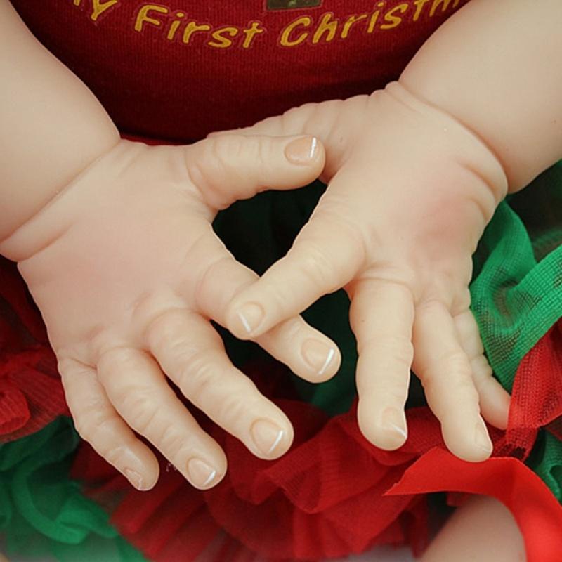 Christmas Style Hair Curly Girl NPKDOLL Simulation Doll Simulation Baby Clothing Model Girl