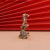 Creative Mini Brass Mermaid Figurine Fairy Tale Character Mermaid Princess Statue Home Decoration For Girls' Rooms Surprise Gift