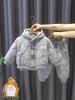 Children's Fleece-Lined Hoodie Set: Padded Vest, Cotton Pants, Baby Outerwear for Autumn & Winter