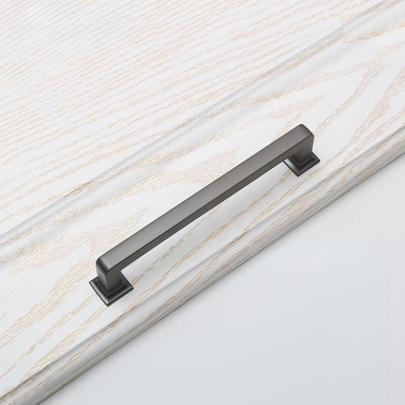 Strong Zinc Drawer Pulls with Heavy Duty Construction 6pcs for Longevity in Kitchens & Bedrooms High Use Zones