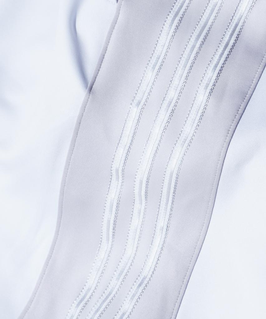 Oisoel Striped Lace -Trim Track Pants - Silver Blue