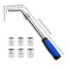 LShaped Lug Nut Wrench Telescopic Tire Adjustable Length Tool for Drivers, Automotive