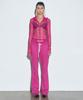 SCULPTOR Trunk Layered Sweat Pants Fuchsia