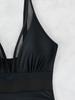 2025 European & American Backless Mesh Bikini Swimsuit