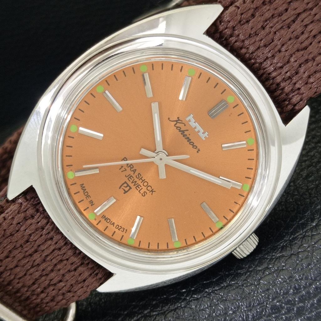 

ВИНТАЖНЫЕ ЧАСЫ HMT KOHINOOR С РУЧНЫМ ЗАВОДОМ, ИНДИЙСКИЕ МУЖСКИЕ, ЦИФЕРБЛАТ КОРИЧНЕВОГО ЦВЕТА a440966-4 HT-a440966