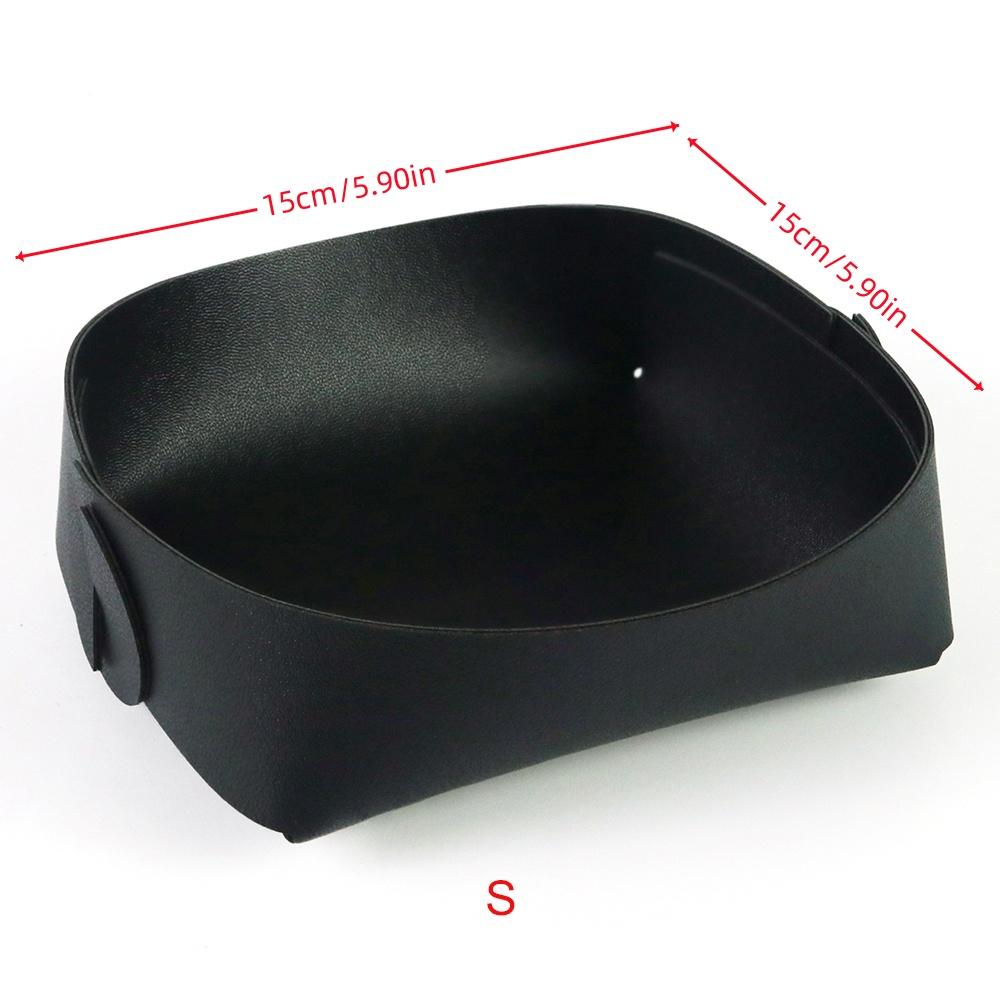 

Поднос из искусственной кожи, хранение игральных костей, покера, карт, настольных игр, квадратный настольный ящик для хранения, сортировочная коробка для стола S чёрный