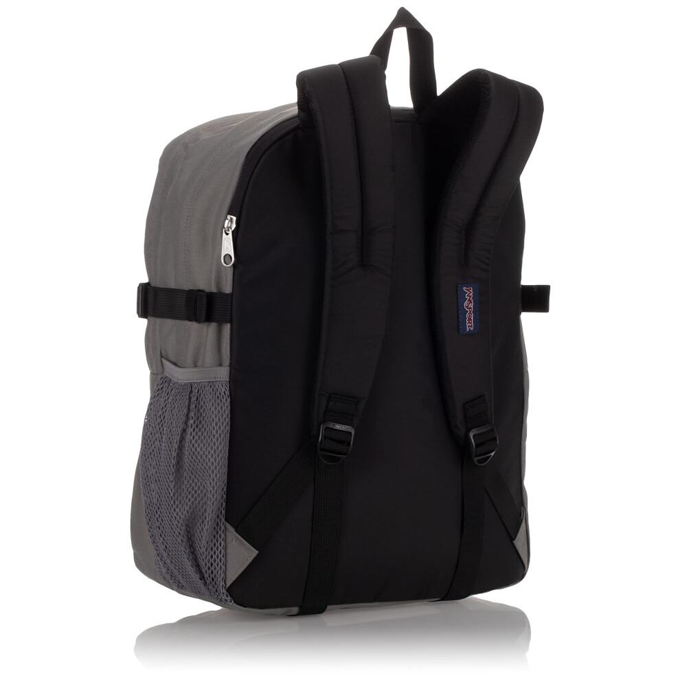 JanSport Main Campus Backpack - Travel  or Work Bag W 15-Inch Laptop Sleeve and Dual Water Bottle Pockets  Graphite Grey