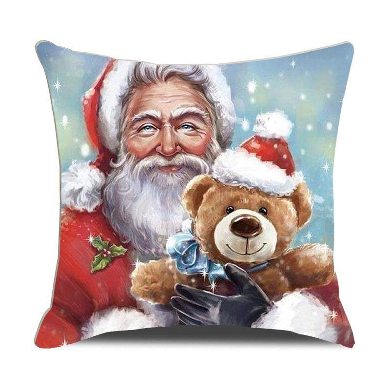 European Christmas Pillow Cushion Creative Home Linen Short Plush Bedside Sofa Pillow Case