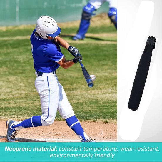 Baseball Bat Cover Wear-resistant Extra Soft Waterproof Fastener Tape Design with Clip Neoprene Baseball Bat Protector Cover Softball