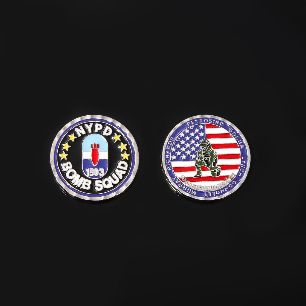 Kreative New Yorker Polizei 1903 Metall Emaille Anstecknadel Münze Bombenkommando Amerikanischer Pin Herren Damen Rucksack Schmuck Zubehör Geschenk