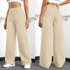 High-Waisted Straight Leg Wide Fit Denim Pants Women - Casual Loose Trousers Plus Size Up To 5XL