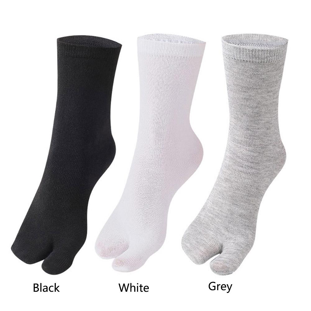 1-10Pair Japanese Style Two Finger Socks Unisex Clog Socks Polyester Toe Separation Socks Kimono Flip Flop Sandal Split Toe Sock