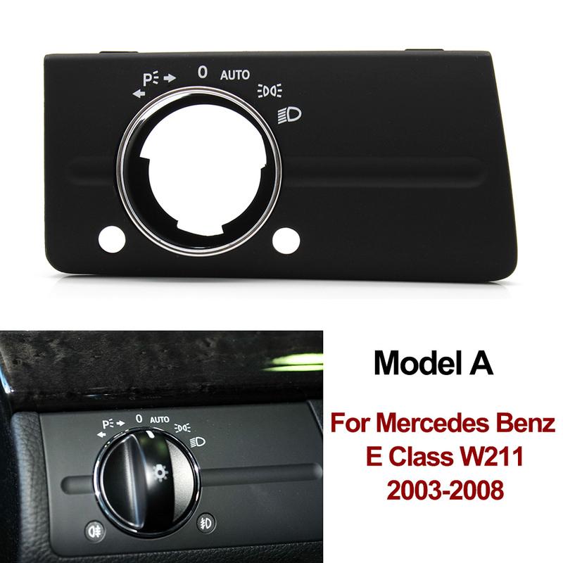 LHD Armaturenbrett Scheinwerferschalter Abdeckung Panel Verkleidung Für Mercedes Benz W211 E-Klasse 320 350 550 2003-2008