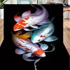 Koi Fish Artwork Office Rug Chair Mat, Entryway Carpet, Suitable for Front Door, Bedroom, Living Room, Desk, Holiday Gift
