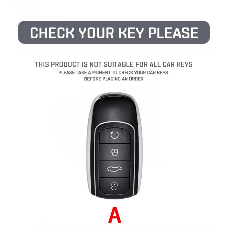Slim Car Key Fob Case Cover Keychain For Chery Tiggo 7 8 Pro Max Omoda 5 C5 S5 O5 Jaecoo J7 J8 Accessories Black Transparent