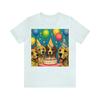 Happy Birthday Golden Retriever Short Sleeve Tee