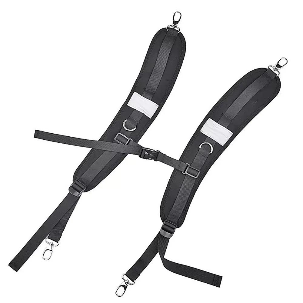 New Black Backpack Straps Oxford Cloth Shock Absorption Bags Shoulder Strap Adjustable Strap Travel