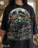 Frogs Cool Toad Stag Beetle Full Moon Comfort Colors® Tshirt, Wildlife Nature Amphibian Lover 90s Graphic Style Vintage Bootleg Art Tee