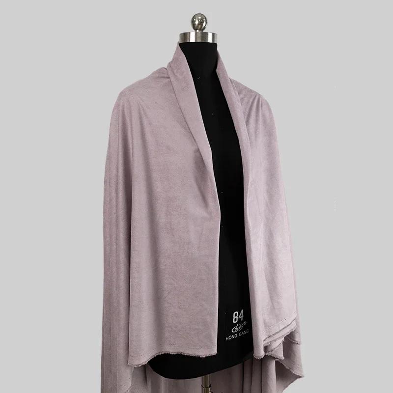 50x155cm Pure Polyester Material Frosted Suede Fabric Super Soft Ultra-fine Clothing Designer Cloth Apparel for Diy Sewing