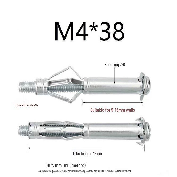 Hollow Wall Gecko Screw Drywall Anchor Expansion Bolt