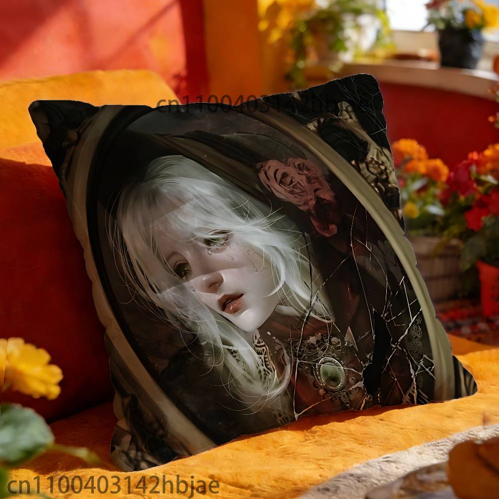 Lady Maria B-BloodborneS Pillowcases Bedroom Living Room Sofa Home Decor Polyester Cushion Cover with Zipper