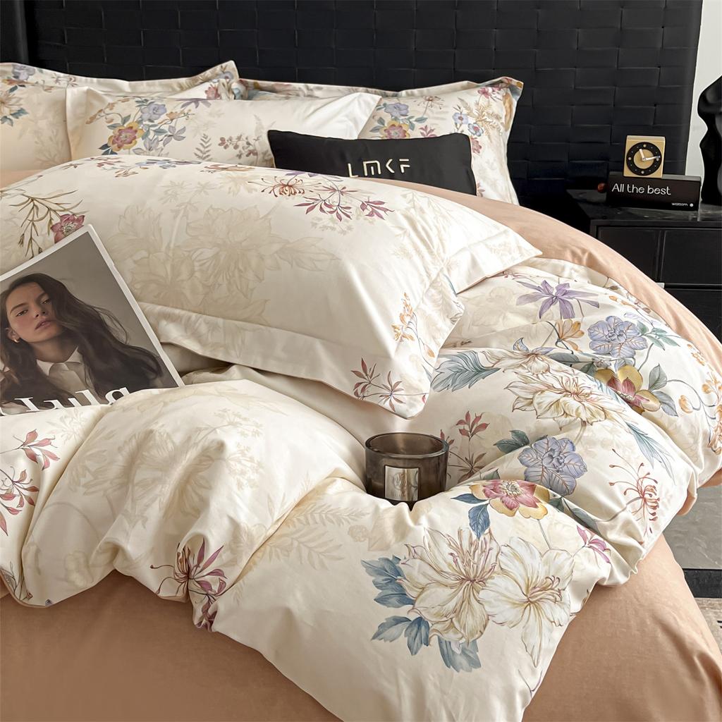 Svetanya Egyptian Cotton Bedding Sets Colorful Bed Linens Sheet Pillowcase Duvet Cover Queen King Full Double Size