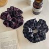 2026 Retro Plaid Fabric Scrunchies Women Girls Cute Elastic Hair Band Accessories Tie Hair Ring Rope Headdress Headwear Ornament